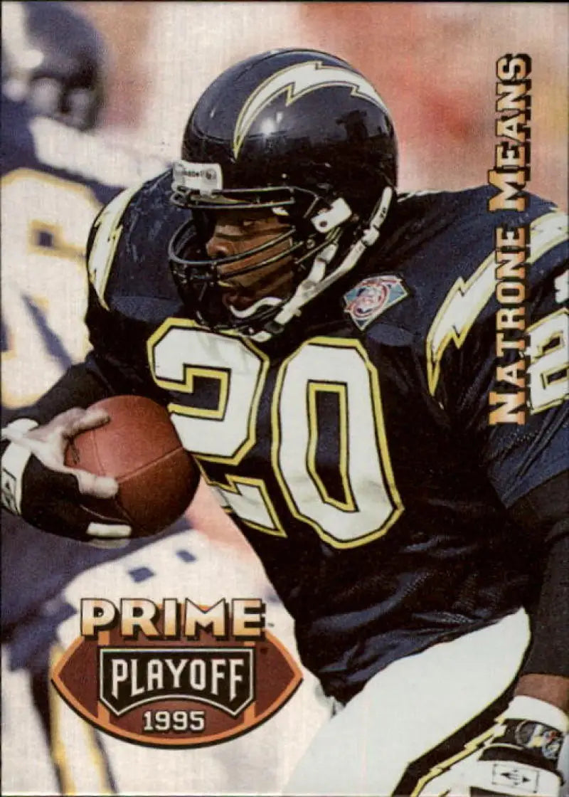 1995 Playoff Prime #48 Natrone Means NM-MT Chargers - Football Card Single