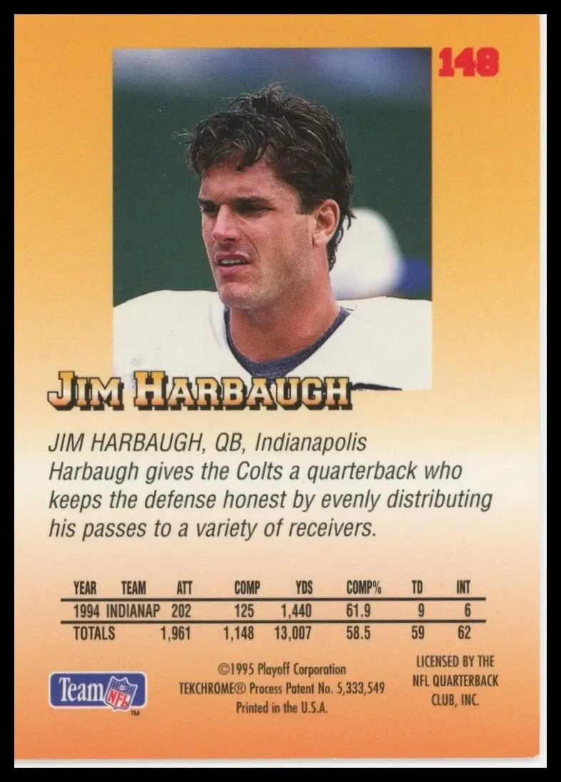 1995 Playoff Prime - Jim Harbaugh #148 - Football Card Single