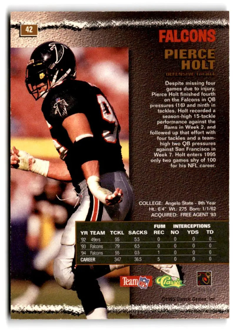 1995 Pro Line #42 Pierce Holt - Football Card Single