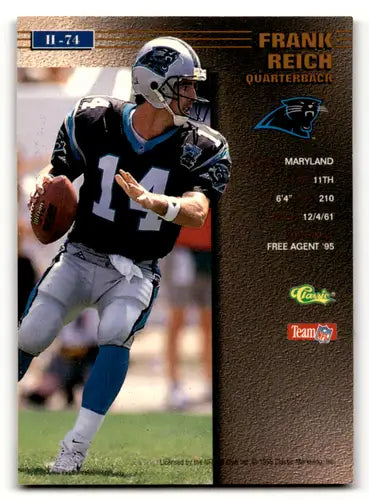 1995 Pro Line Series 2 Frank Reich football card Panthers EX/NM collectible