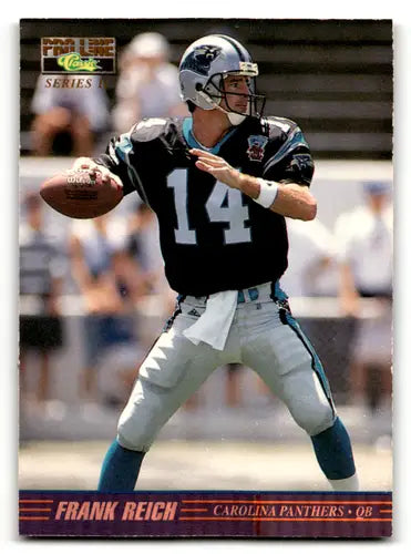 Pro Line Series 2 Frank Reich Carolina Panthers trading card displayed in product