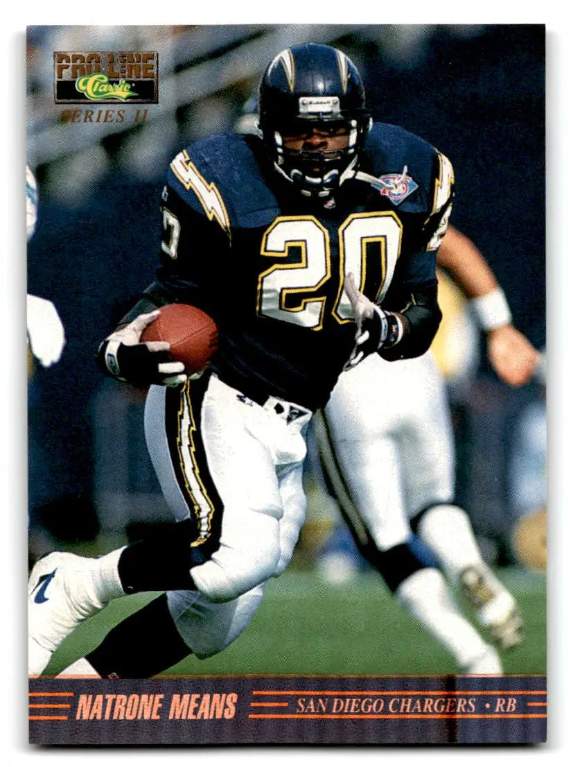 1995 Pro Line Series II #II-20 Natrone Means - Football Card Single