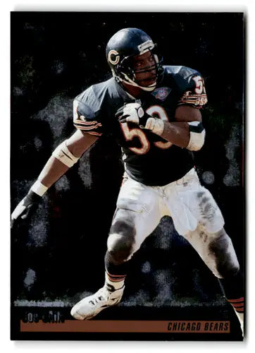 Original gloss Football player in Chicago Bears Pro Line Silver uniform Joe Cain NM