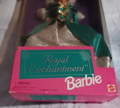 1995 Royal Enchantment Barbie Doll Limited Edition Green & Gold Gown 14010 NRFB - Collectibles