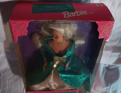 1995 Royal Enchantment Barbie Doll Limited Edition Green & Gold Gown 14010 NRFB - Collectibles