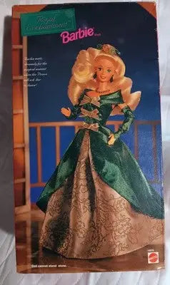 1995 Royal Enchantment Barbie Doll Limited Edition Green & Gold Gown 14010 NRFB - Collectibles