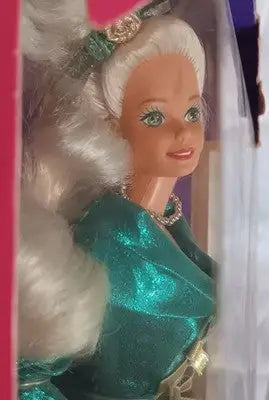 1995 Royal Enchantment Barbie Doll Limited Edition Green & Gold Gown 14010 NRFB - Collectibles