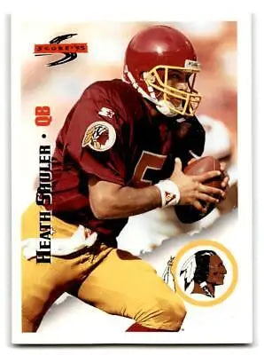 Football trading card of Heath Shuler from 1995 Score #180 collection