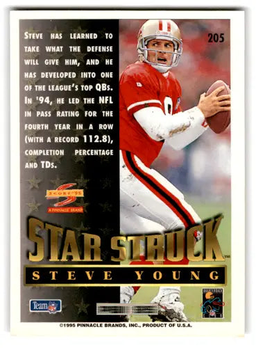 1995 Score #205 Steve Young NM Near Mint 49ers ID:67980 - Football Card Single