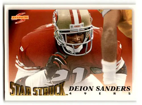 Original gloss Deion Sanders football card 1995 Score NM-MT San Francisco 49ers