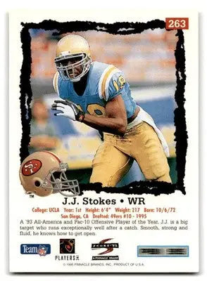 1995 Score #263 J.J. Stokes - Football Card Single