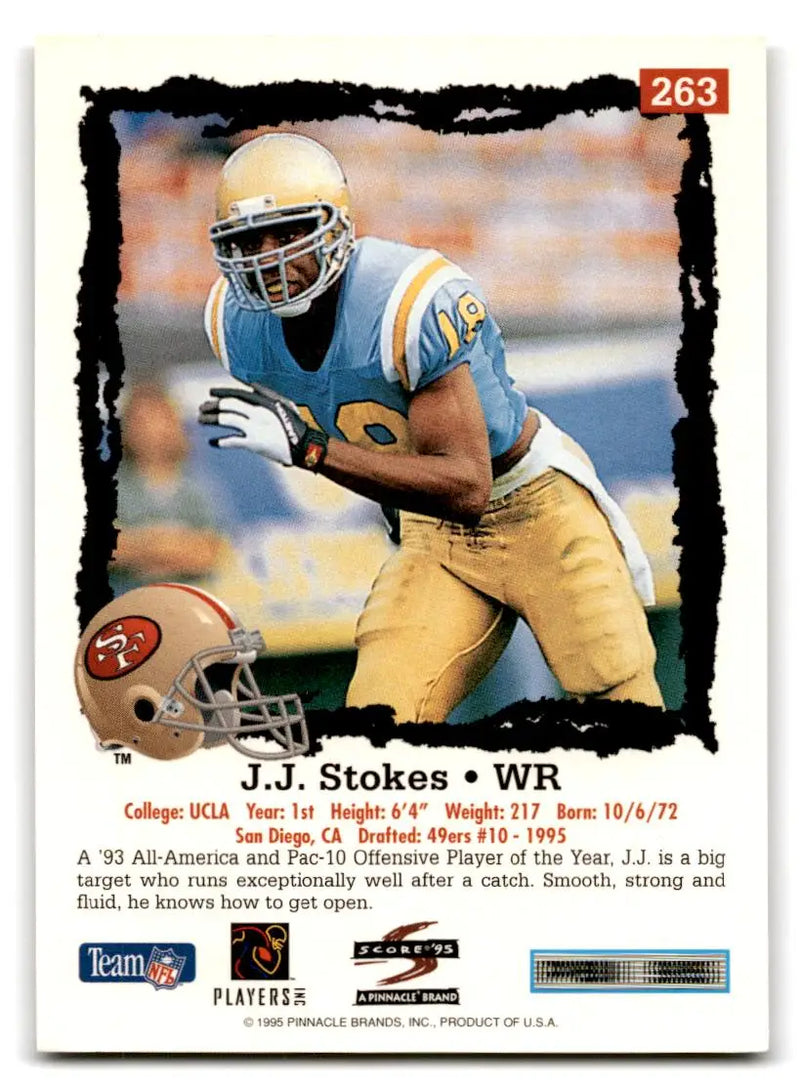 1995 Score #263 J.J. Stokes - Football Card Single