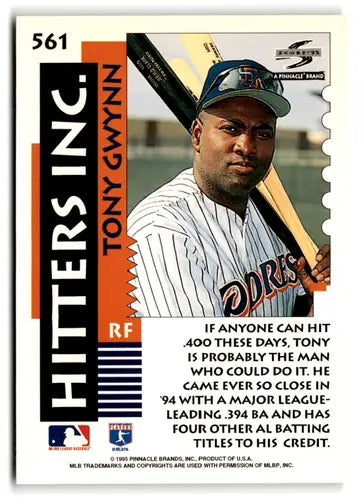 Tony Gwynn baseball card 1995 Score #561 mint Padres with original gloss
