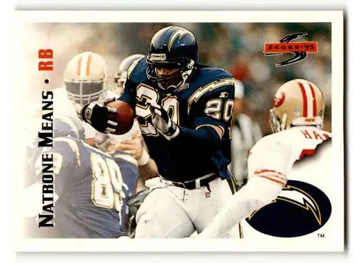 1995 Score #76 Natrone Means San Diego Chargers Football Cards EX/NM ID:62969 - Football Card Single
