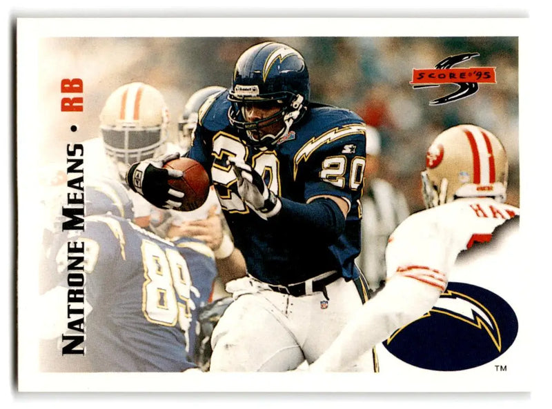 1995 Score #76 Natrone Means - Football Card Single