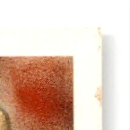 Close-up of reddish-brown textured surface with white border from Score Football Jerry Rice card