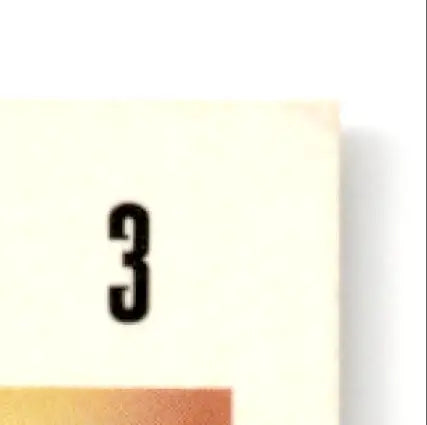 Cream-colored paper with number 3 from Score Football Jerry Rice San Francisco 49ers