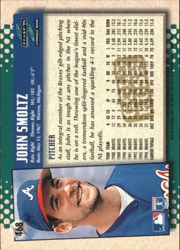 1995 Score Gold Rush #468 John Smoltz NM-MT Braves - Baseball Card Single