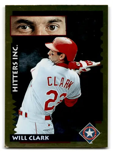 Will Clark baseball card from 1995 Score Gold Rush series in excellent condition