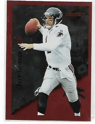 Original gloss of 1995 Score Red Siege Jeff George football card by Simply Sandoval
