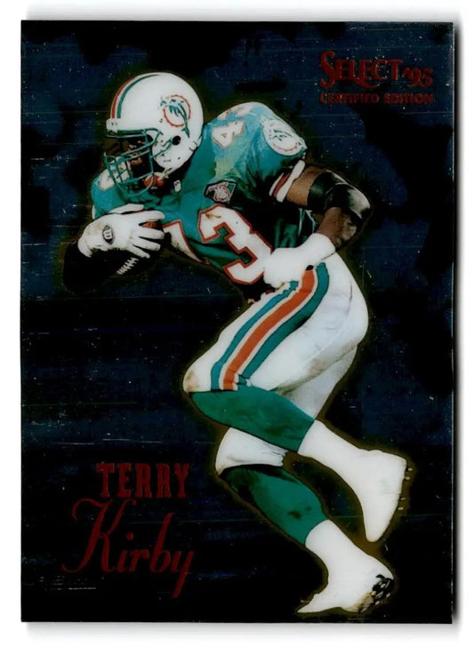 1995 Select Certified #61 Terry Kirby trading card featuring NFL player Terry Kirby
