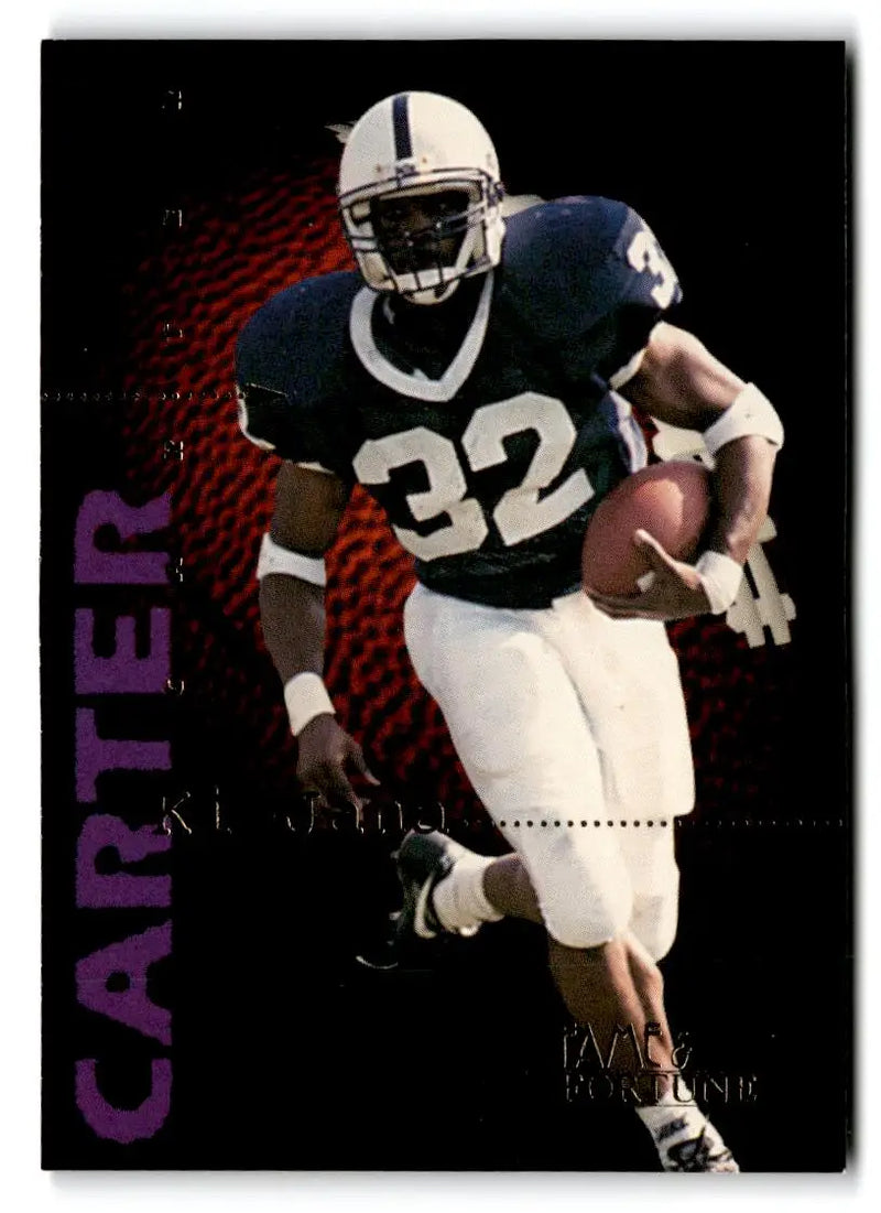 1995 Signature Rookies Fame and Fortune #58 Ki-Jana Carter - Football Card Single