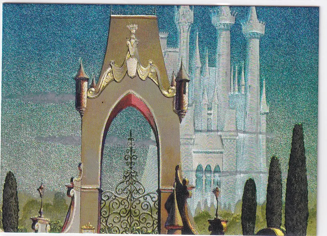 1995 SKYBOX #1 DISNEY CINDERELLA GOLD CASTLE GATE- DISNEY