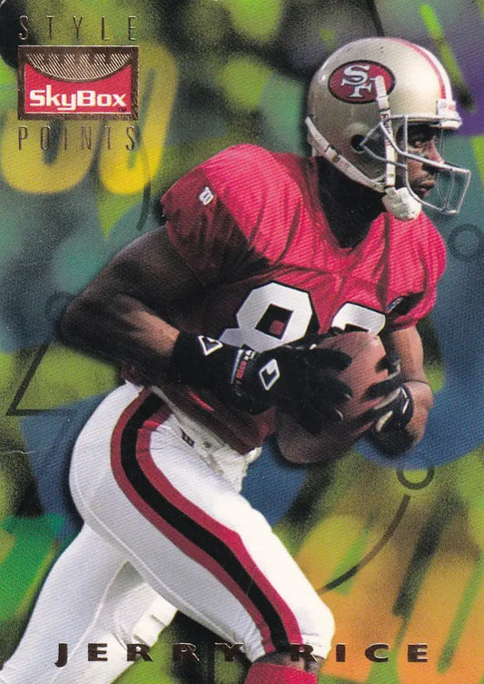 1995 SKYBOX #144 JERRY RICE STYLE POINTS- SAN FRANCISCO 49ERS - Football Card Single