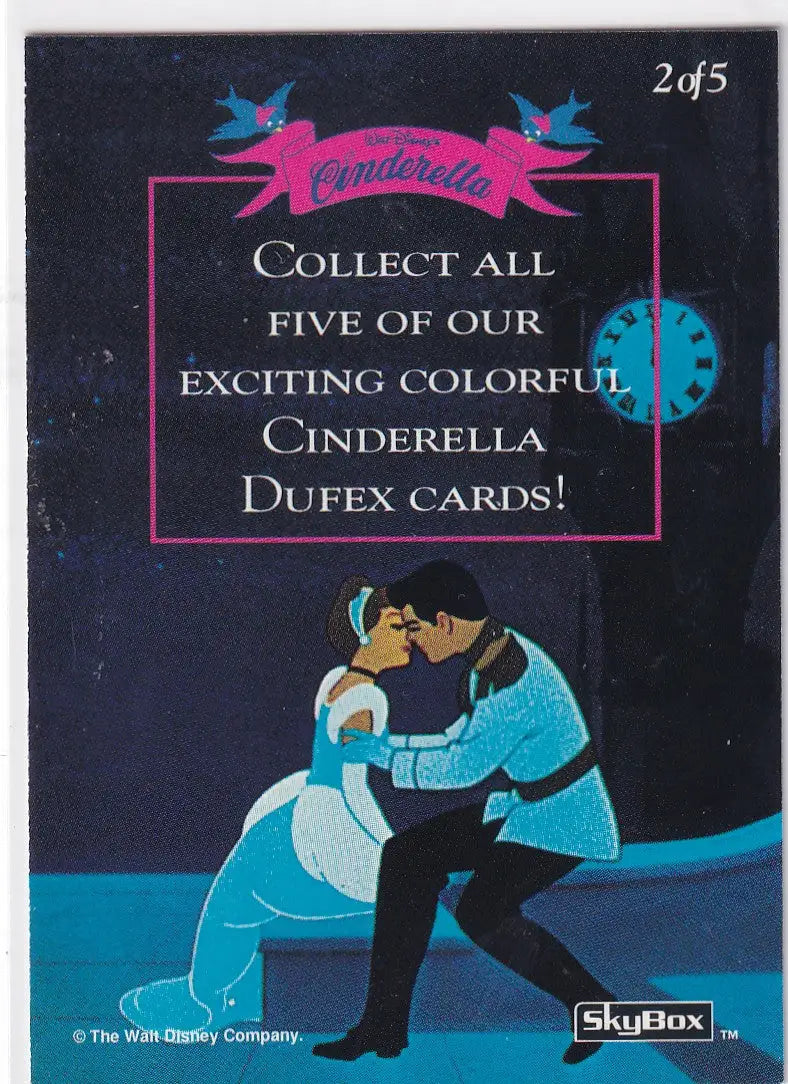 1995 SKYBOX #2 DISNEY CINDERELLA BLUE CASTLE- DISNEY