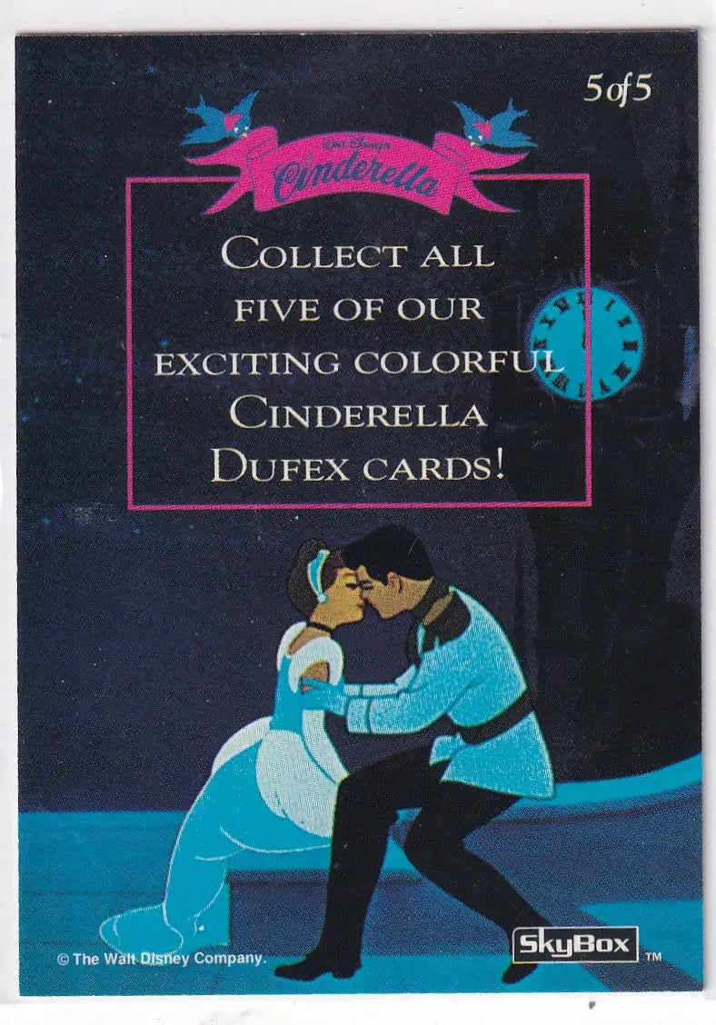 1995 SKYBOX DISNEY CINDERELLA THE DANCE FOIL #5- DISNEY