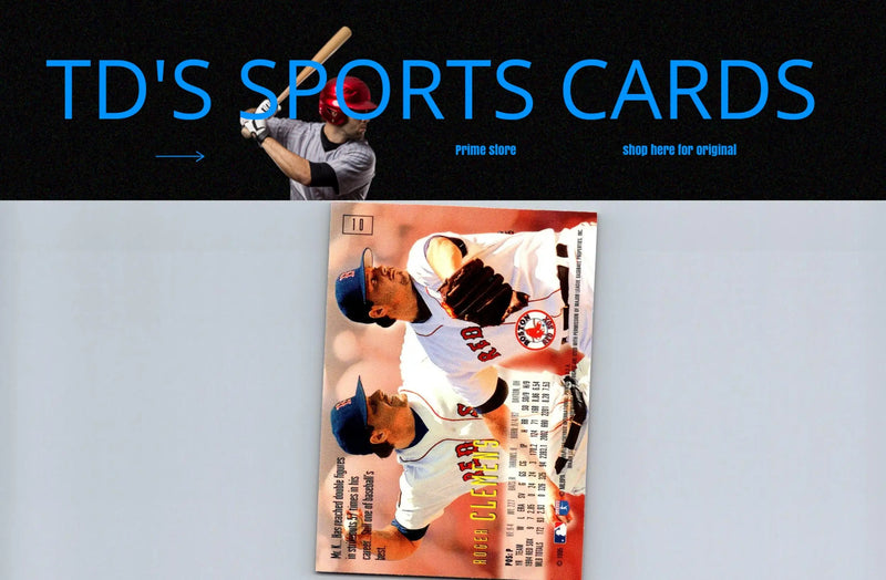 Roger Clemens baseball card from 1995 SkyBox E-Motion #10 for sports memorabilia