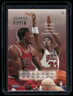 1995 SkyBox E-Motion Scottie Pippen #13 Basketball - Basketball Card Single