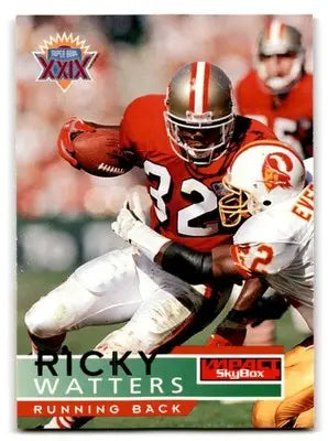 1995 Skybox Football Impact Ricky Watters #134 San Francisco 49ers - Football Card Single