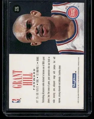 1995 SkyBox Grant Hill #226 Basketball - Basketball Card Single
