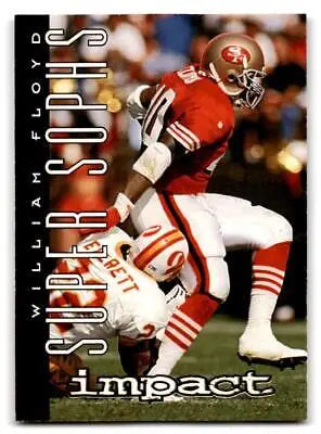 1995 SkyBox Impact #162 William Floyd trading card showcasing a football star