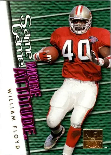 Original gloss Football trading card SkyBox Impact Fox F10 William Floyd NM-MT
