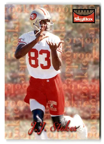 1995 SkyBox Premium #168 J.J. Stokes NM Near Mint RC Rookie 49ers ID:70739 - Football Card Single