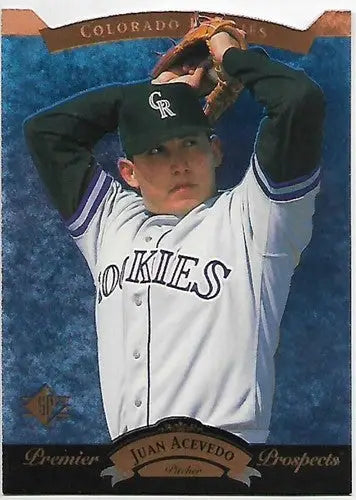 1995 SP #15 Juan Acevedo NM Near Mint RC Rookie Rockies FOIL - Baseball Card Single