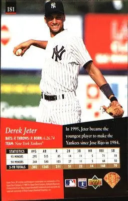 1995 SP #181 Derek Jeter - Baseball Card Single
