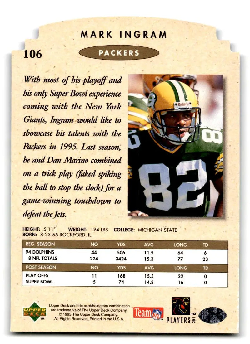 1995 SP Championship #106 Mark Ingram Die Cuts - Football Card Single
