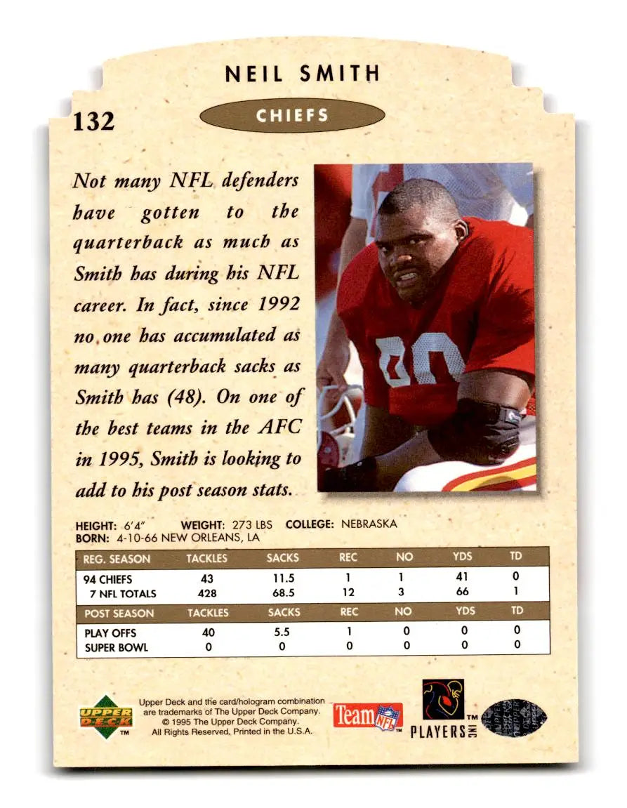 1995 SP Championship #132 Neil Smith - Football Card Single