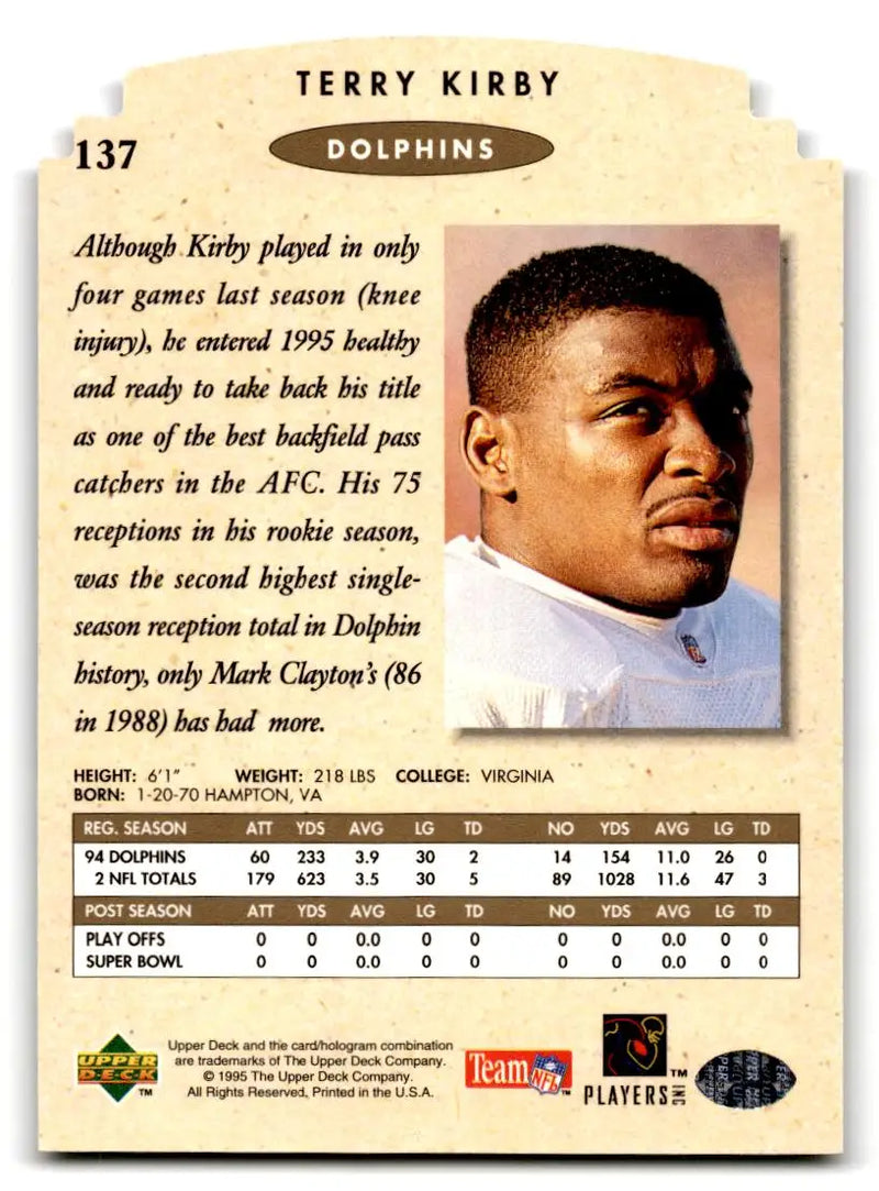 1995 SP Championship #137 Terry Kirby - Football Card Single