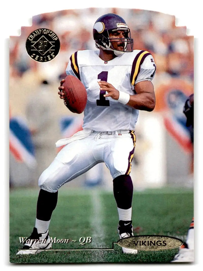 1995 SP Championship #147 Warren Moon Die Cuts - Football Card Single