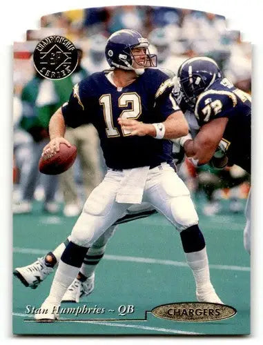 Vintage football trading card of Stan Humphries San Diego Chargers original gloss
