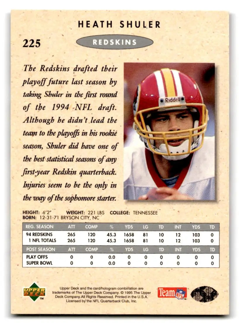 1995 SP Championship #225 Heath Shuler - Football Card Single