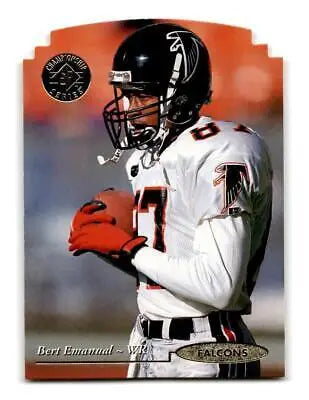 Bert Emanuel football card from 1995 SP Championship #53 Emanuel Die Cuts collection