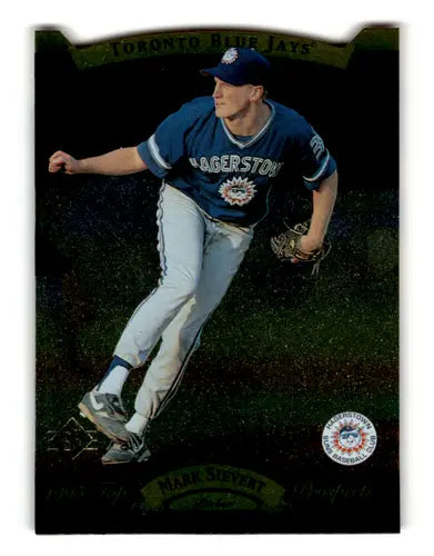 Baseball card of Mark Sievert with original gloss, Mark Sievert NM-MT, 1995 SP Top Prospects