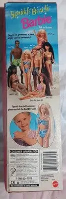 1995 Sparkle Beach Barbie Doll Long Blonde Hair Mattel #13132 NRFB New In Box - Collectibles