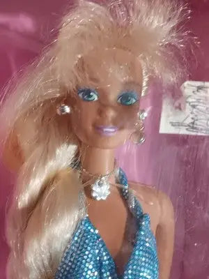 1995 Sparkle Beach Barbie Doll Long Blonde Hair Mattel #13132 NRFB New In Box - Collectibles