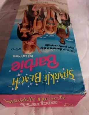 1995 Sparkle Beach Barbie Doll Long Blonde Hair Mattel #13132 NRFB New In Box - Collectibles